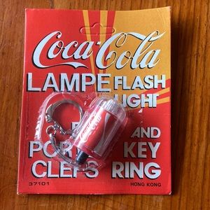 Vintage Coca-Cola flashlight and Key Ring